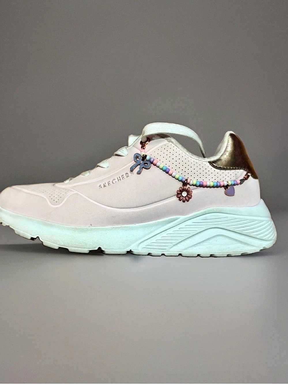 Skechers Uno Gen1 - Double the Charm Sneakers Pink & Gold US 6